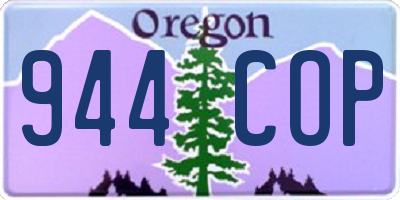 OR license plate 944COP