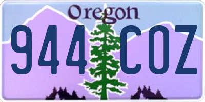 OR license plate 944COZ