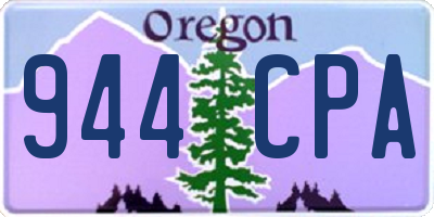 OR license plate 944CPA
