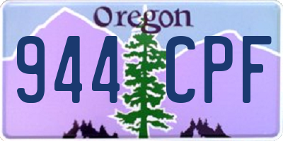 OR license plate 944CPF