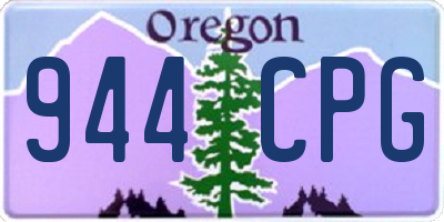 OR license plate 944CPG