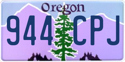 OR license plate 944CPJ