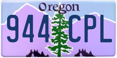 OR license plate 944CPL