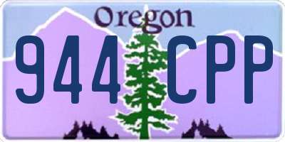 OR license plate 944CPP