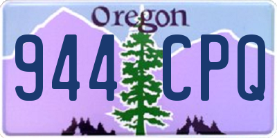 OR license plate 944CPQ