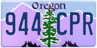 OR license plate 944CPR