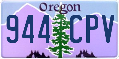OR license plate 944CPV
