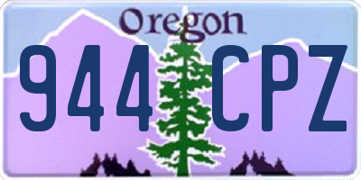 OR license plate 944CPZ