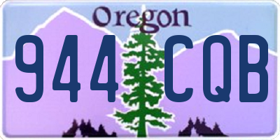OR license plate 944CQB