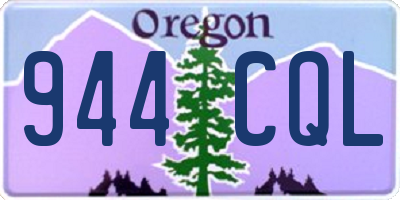 OR license plate 944CQL