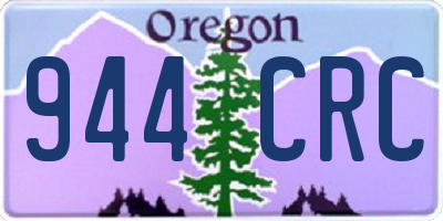 OR license plate 944CRC