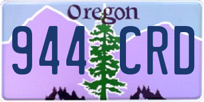 OR license plate 944CRD