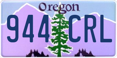 OR license plate 944CRL