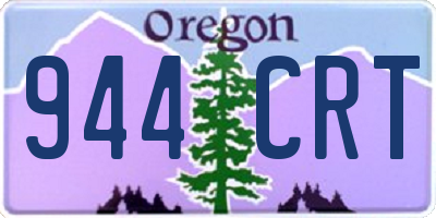 OR license plate 944CRT