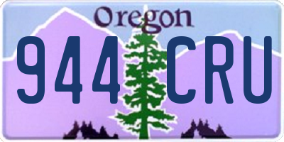 OR license plate 944CRU