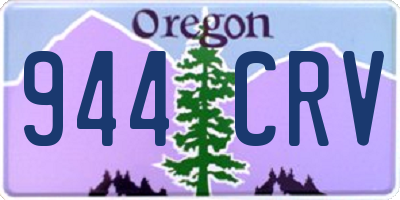 OR license plate 944CRV