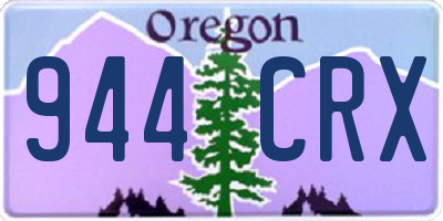 OR license plate 944CRX