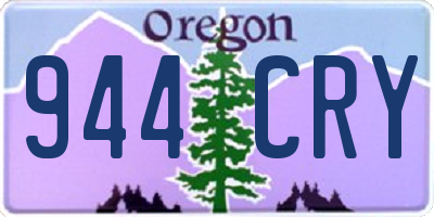 OR license plate 944CRY