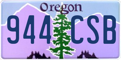 OR license plate 944CSB