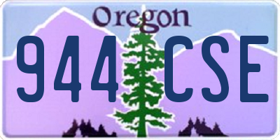 OR license plate 944CSE