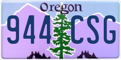 OR license plate 944CSG