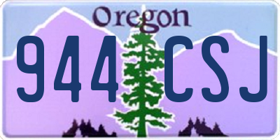 OR license plate 944CSJ