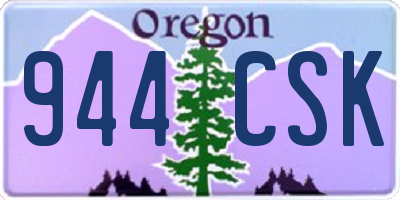 OR license plate 944CSK