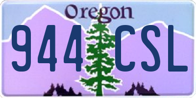 OR license plate 944CSL