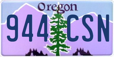 OR license plate 944CSN