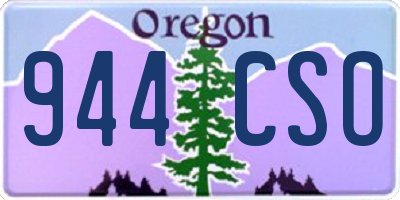 OR license plate 944CSO