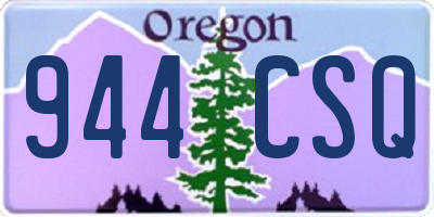 OR license plate 944CSQ