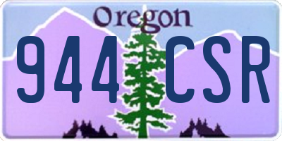 OR license plate 944CSR