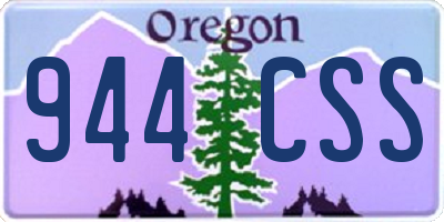 OR license plate 944CSS