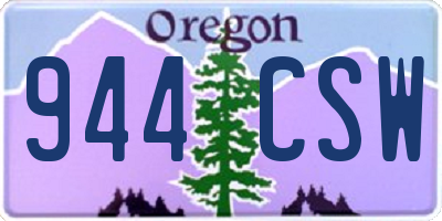 OR license plate 944CSW