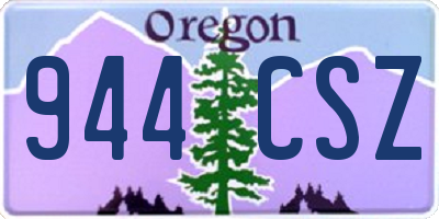 OR license plate 944CSZ