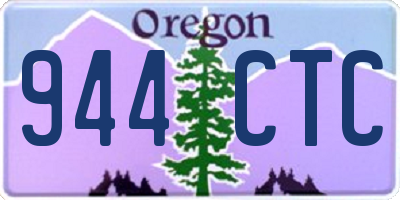 OR license plate 944CTC