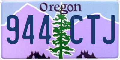OR license plate 944CTJ
