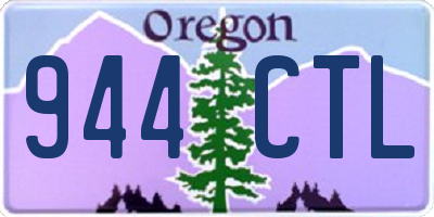 OR license plate 944CTL