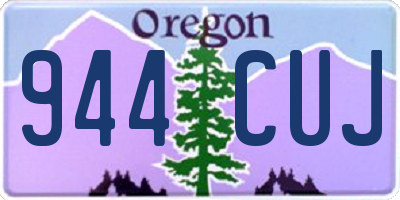 OR license plate 944CUJ