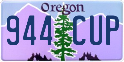 OR license plate 944CUP