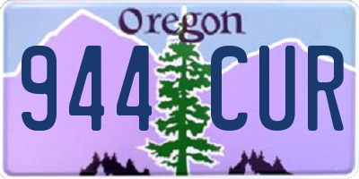OR license plate 944CUR