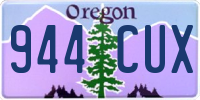 OR license plate 944CUX