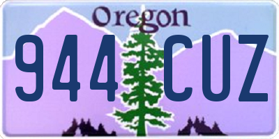 OR license plate 944CUZ