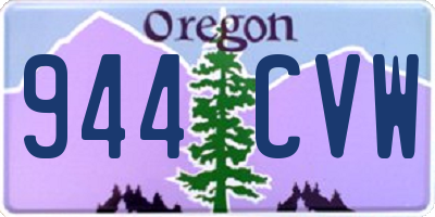 OR license plate 944CVW