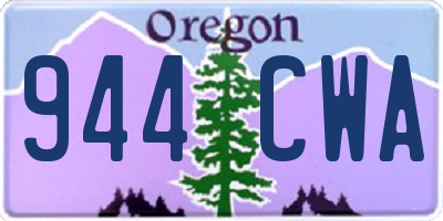 OR license plate 944CWA