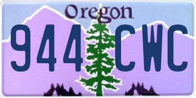 OR license plate 944CWC