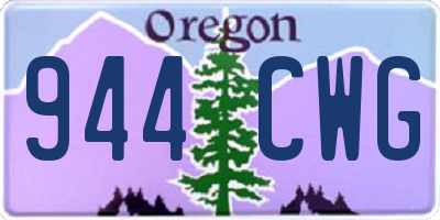 OR license plate 944CWG