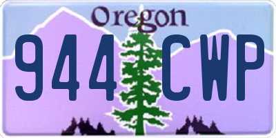 OR license plate 944CWP