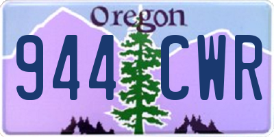 OR license plate 944CWR