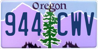 OR license plate 944CWV